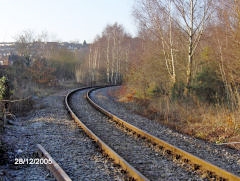
Brecon and Merthyr Railway through Bassaleg, December 2005